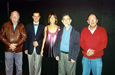 With composers Edino Krieger, Ricardo Tacuchian, and Ronaldo Miranda